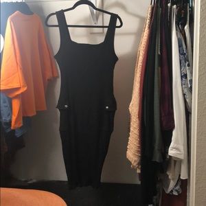 Ribbed Black fashion nova dress